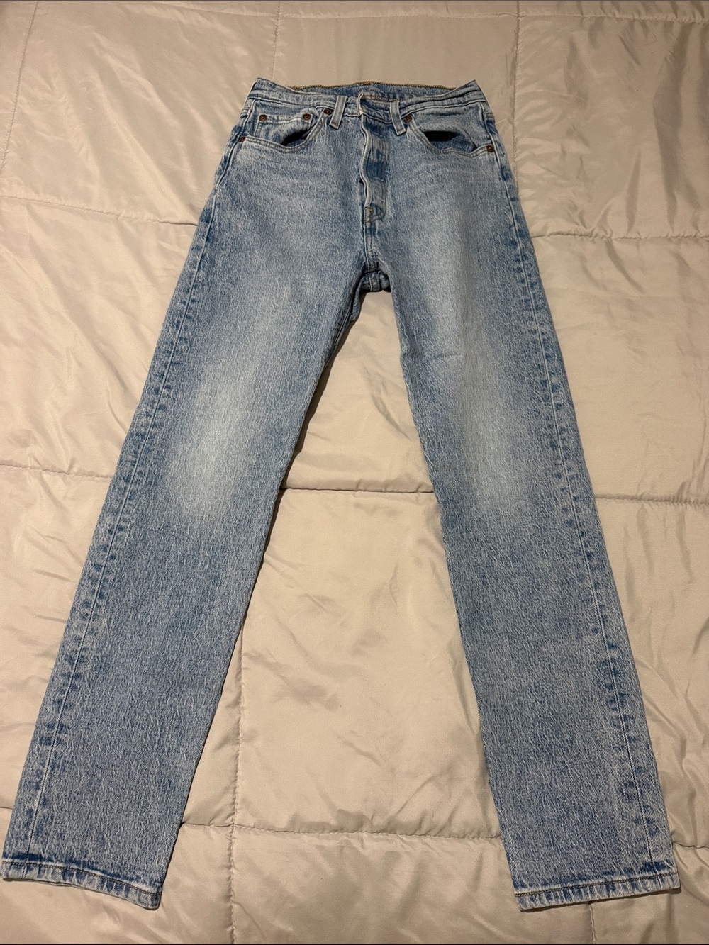 Levi's 501 Light Blue Women's Straight-Leg Jeans